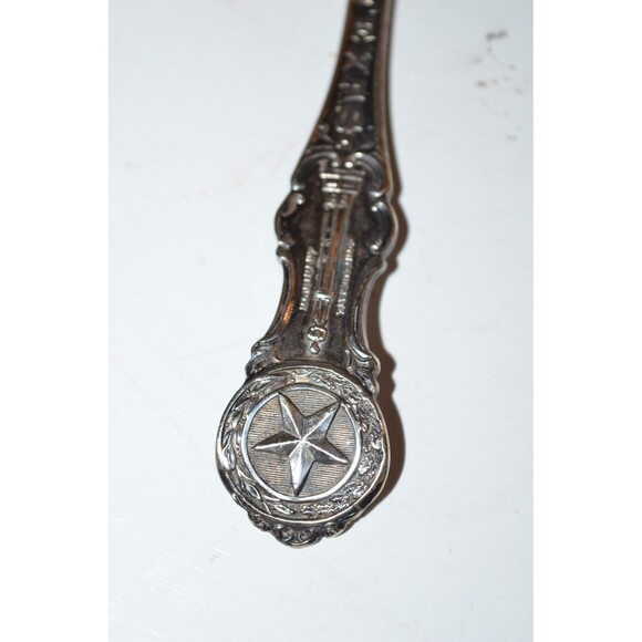 Vtg 3 pc set Texas Centennial Collector Spoons silver Plate Viking Everts Inters - Picture 11 of 14